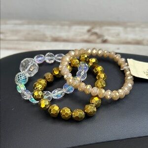 Bundle of 3 Glass Bracelets